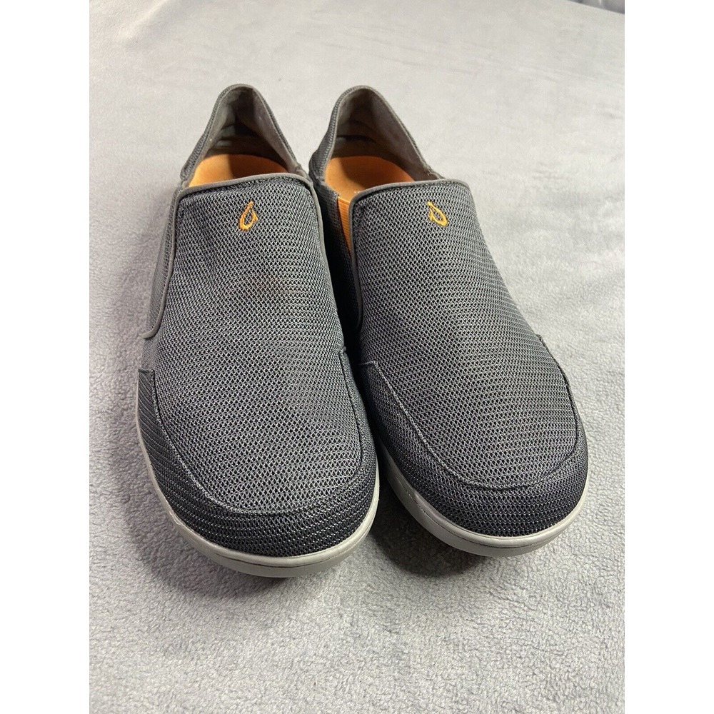 OLUKAI Shoes Men 13 Blue Nohea Mesh Slip‎ On Sneakers All-Weather Light Hawaiian